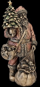 Køb julemandsfigur bronze online